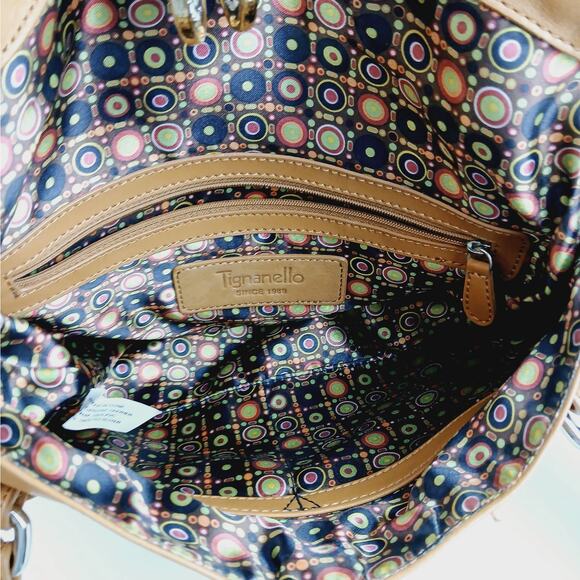 Tignanello 20th Anniversary Y2K Buttery Soft Shoulder Bag Caramel/Camel - Picture 8 of 9